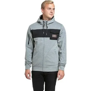 Pánská mikina Meatfly pánská technická mikina Josh Grey Heather | Šedá | Velikost L