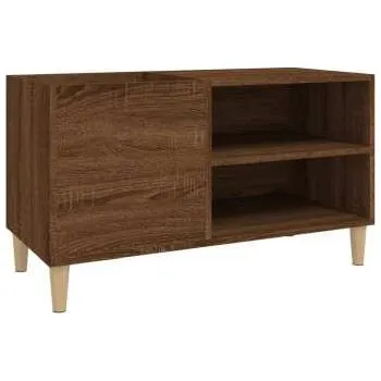 Hi-Fi komponenty Audiotechnika Goka Skříňka s přihrádkou na LP desky a audiotechniku - dřevěné nohy Hnědý dub (831948)