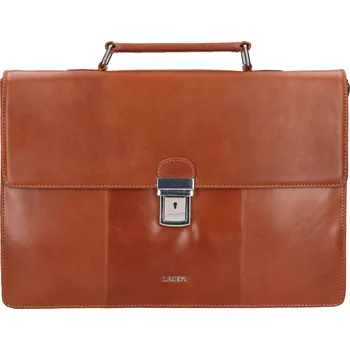 Pánská aktovka Pánská kožená aktovka Lagen Timen - koňak