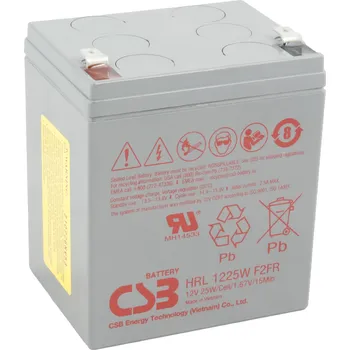 Počítačové příslušenství CSB baterie 12V 5,9Ah F2 HighRate LongLife 8 let (HRL 1225W)