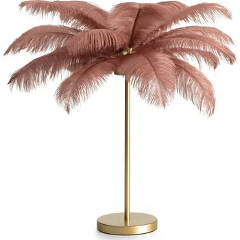 Stojací lampa ArtFir Stolní lampa FERI | pudrově růžová/šampaň 65 x 68 cm