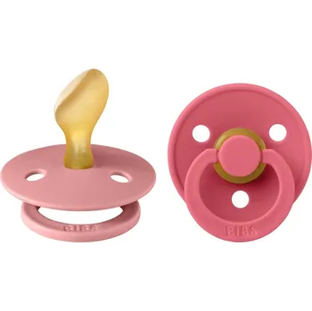 dudlíky BIBS Colour Anatomické dudlíky z přírodního kaučuku vel. 2 Dusty Pink/Coral