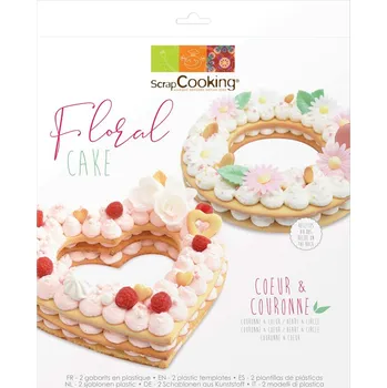 kreativní sada ScrapCooking - šablona na dort srdce a kruh