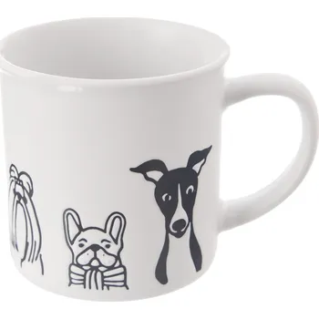 Orion Keramický hrnek Psi, 0,51 l, bílá