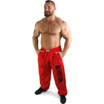 Bizon Gym Tepláky 109 - červená/černá L Červená