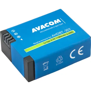 Baterie odpovídající typu GOPRO 601-00724-00A - AVACOM VIGO-BT302-B1180 Li-Ion 3.7V 1180mAh