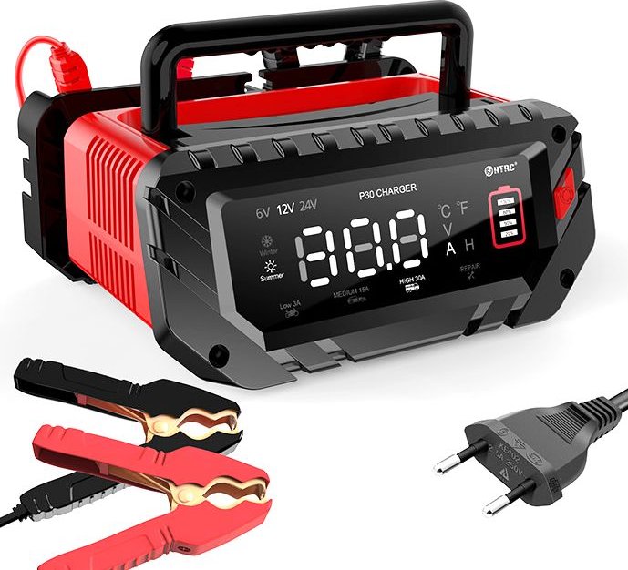 HTRC Autonabíječka P30 Pro 6V/12V/24V 30A Lithium, LiFePO4, Pb (GEL, AGM, SLA, WET, EFB, Flooded)