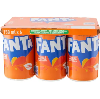 Limonáda Coca-Cola Fanta Orange Lattine plech 6x150ml