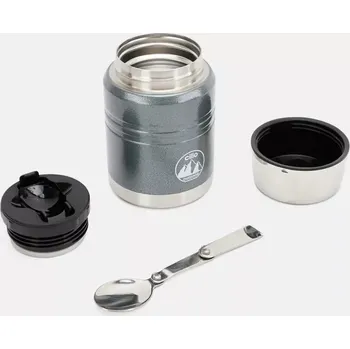 Svačinový box Temoska na jídlo se lžičkou MONTE, 750ml, šedozelené Cilio