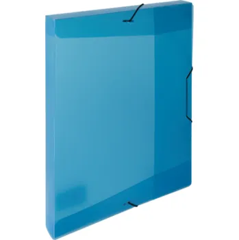 Box s gumou Opaline A4 sv.modrý