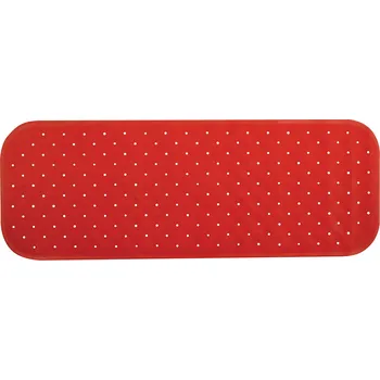 MSV protiskluzová podložka do vany CLASS Premium, červená, SBS kaučuk, 36 x 97 cm