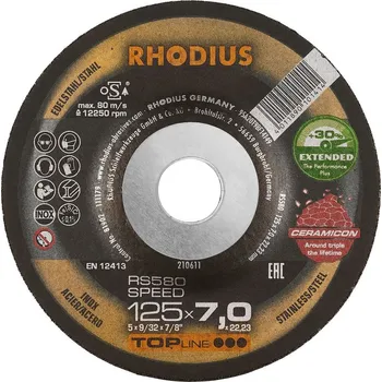 Brusný kotouč Brusný kotouč RHODIUS RS580 Ceramicon Kot.brus.150/7.0 RHODIUS RS580 CERAMICON