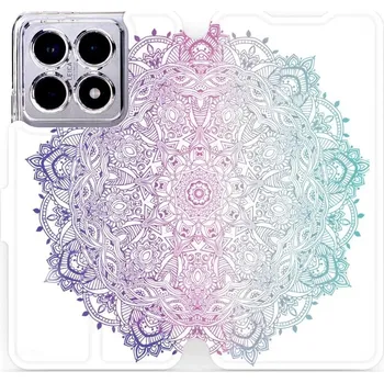 Pouzdro na mobilní telefon Flipové pouzdro Mobiwear - Xiaomi 14T Pro - M008S Mandala (Knížkové flip pouzdro, obal, kryt na mobil Xiaomi 14T Pro - M008S Mandala, materiál Umělá kůže + TPU - ochrana 360°, stojánek, silikonová vanička, magnetické zavírání)