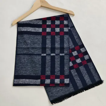 Šála Šála z česaného hedvábí modrá s pruhy oboustranná, HEDVÁBNÝ SVĚT