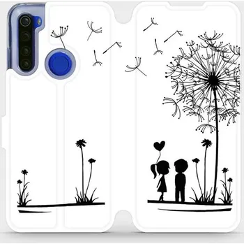 Pouzdro na mobilní telefon Flipové pouzdro Mobiwear - Xiaomi Redmi Note 8T - MH16P Dvojice s pampeliškou (Knížkové flip pouzdro, obal, kryt na mobil Xiaomi Redmi Note 8T - MH16P Dvojice s pampeliškou, materiál Umělá kůže + TPU - ochrana 360°, stojánek, silikonová vanička, magnetick