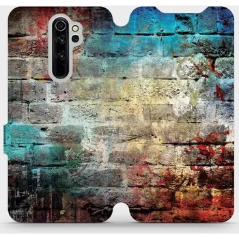 Pouzdro na mobilní telefon Flipové pouzdro Mobiwear - Xiaomi Redmi Note 8 Pro - V061P Zeď (Knížkové flip pouzdro, obal, kryt na mobil Xiaomi Redmi Note 8 Pro - V061P Zeď, materiál Umělá kůže + TPU - ochrana 360°, stojánek, silikonová vanička, magnetické zavírání)