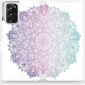Pouzdro na mobilní telefon Flipové pouzdro Mobiwear - Samsung Galaxy Note 20 - M008S Mandala (Knížkové flip pouzdro, obal, kryt na mobil Samsung Galaxy Note 20 - M008S Mandala, materiál Umělá kůže + TPU - ochrana 360°, stojánek, silikonová vanička, magnetické zavírání)