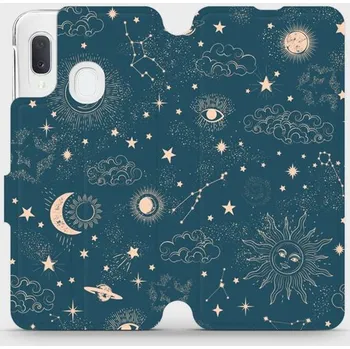 Pouzdro na mobilní telefon Flipové pouzdro Mobiwear - Samsung Galaxy A20e - VP14S Magický vesmír (Knížkové flip pouzdro, obal, kryt na mobil Samsung Galaxy A20e - VP14S Magický vesmír, materiál Umělá kůže + TPU - ochrana 360°, stojánek, silikonová vanička, magnetické zavírání)