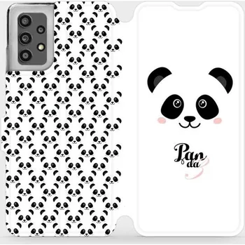 Pouzdro na mobilní telefon Flipové pouzdro Mobiwear - Samsung Galaxy A32 LTE - M030P Panda Amálka (Knížkové flip pouzdro, obal, kryt na mobil Samsung Galaxy A32 LTE - M030P Panda Amálka, materiál Umělá kůže + TPU - ochrana 360°, stojánek, silikonová vanička, magnetické zavírání)