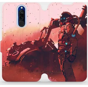 Pouzdro na mobilní telefon Flipové pouzdro Mobiwear - Xiaomi Redmi 8 - MA09S Průzkumník s červeným vozítkem (Knížkové flip pouzdro, obal, kryt na mobil Xiaomi Redmi 8 - MA09S Průzkumník s červeným vozítkem, materiál Umělá kůže + TPU - ochrana 360°, stojánek, silikonová vanička,)