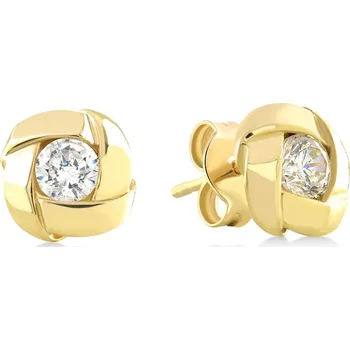 Náušnice Lillian Vassago Zdobené zlaté peckové náušnice se zirkony LLV22-GER126Y