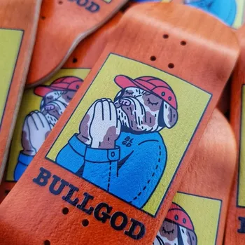 Skateboard Fingerboard - Komplet Premium (Bullgod) Barva: 34mm - Gratitude