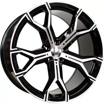 Alu kolo Alu kola Racing Line B5498, 22x10 5x120 ET40, černá + leštění (zátěžová)