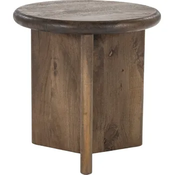 Toaletní stolek By-Boo Hnědý dřevěný odkládací stolek Leoti 45 cm