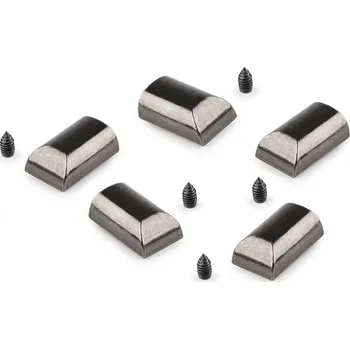 Koncovka na spirálový, kostěný a kovový zip, barva 2 nikl černý