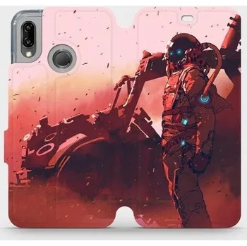 Pouzdro na mobilní telefon Flipové pouzdro Mobiwear - Huawei P20 Lite - MA09S Průzkumník s červeným vozítkem (Knížkové flip pouzdro, obal, kryt na mobil Huawei P20 Lite - MA09S Průzkumník s červeným vozítkem, materiál Umělá kůže + TPU - ochrana 360°, stojánek, silikonová vanička,)