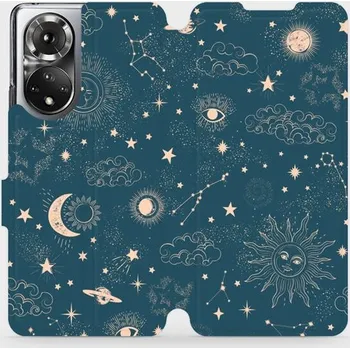 Pouzdro na mobilní telefon Flipové pouzdro Mobiwear - Honor 50 - VP14S Magický vesmír (Knížkové flip pouzdro, obal, kryt na mobil Honor 50 - VP14S Magický vesmír, materiál Umělá kůže + TPU - ochrana 360°, stojánek, silikonová vanička, magnetické zavírání)