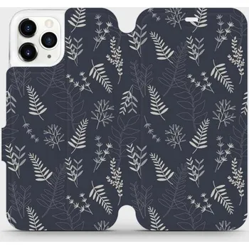 Pouzdro na mobilní telefon Flipové pouzdro Mobiwear - Apple iPhone 11 Pro - VP15S Kapradiny (Knížkové flip pouzdro, obal, kryt na mobil Apple iPhone 11 Pro - VP15S Kapradiny, materiál Umělá kůže + TPU - ochrana 360°, stojánek, silikonová vanička, magnetické zavírání)