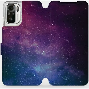 Pouzdro na mobilní telefon Flipové pouzdro Mobiwear - Xiaomi Redmi Note 10S - V147P Mlhovina (Knížkové flip pouzdro, obal, kryt na mobil Xiaomi Redmi Note 10S - V147P Mlhovina, materiál Umělá kůže + TPU - ochrana 360°, stojánek, silikonová vanička, magnetické zavírání)