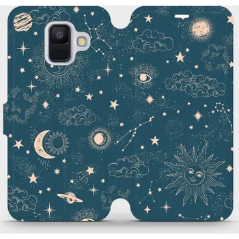 Pouzdro na mobilní telefon Flipové pouzdro Mobiwear - Samsung Galaxy A6 2018 - VP14S Magický vesmír (Knížkové flip pouzdro, obal, kryt na mobil Samsung Galaxy A6 2018 - VP14S Magický vesmír, materiál Umělá kůže + TPU - ochrana 360°, stojánek, silikonová vanička, magnetické zavírání