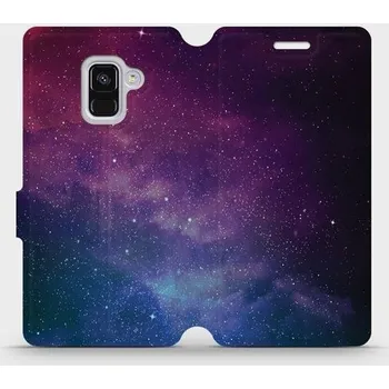 Pouzdro na mobilní telefon Flipové pouzdro Mobiwear - Samsung Galaxy A8 2018 - V147P Mlhovina (Knížkové flip pouzdro, obal, kryt na mobil Samsung Galaxy A8 2018 - V147P Mlhovina, materiál Umělá kůže + TPU - ochrana 360°, stojánek, silikonová vanička, magnetické zavírání)