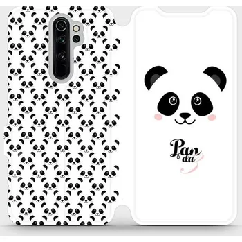 Pouzdro na mobilní telefon Flipové pouzdro Mobiwear - Xiaomi Redmi Note 8 Pro - M030P Panda Amálka (Knížkové flip pouzdro, obal, kryt na mobil Xiaomi Redmi Note 8 Pro - M030P Panda Amálka, materiál Umělá kůže + TPU - ochrana 360°, stojánek, silikonová vanička, magnetické zavírání)
