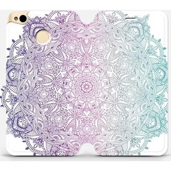 Pouzdro na mobilní telefon Flipové pouzdro Mobiwear - Xiaomi Redmi 4X - M008S Mandala (Knížkové flip pouzdro, obal, kryt na mobil Xiaomi Redmi 4X - M008S Mandala, materiál Umělá kůže + TPU - ochrana 360°, stojánek, silikonová vanička, magnetické zavírání)