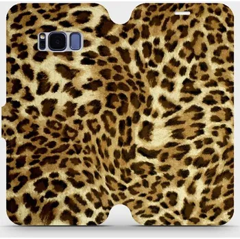 Pouzdro na mobilní telefon Flipové pouzdro Mobiwear - Samsung Galaxy S8 - VA33P Leopardí vzor (Knížkové flip pouzdro, obal, kryt na mobil Samsung Galaxy S8 - VA33P Leopardí vzor, materiál Umělá kůže + TPU - ochrana 360°, stojánek, silikonová vanička, magnetické zavírání)