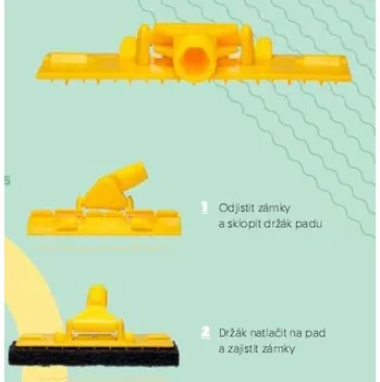 kbelík Kobra Pad držák na násadu Kobra, s kloubem Barva: Hnědá, Délka, velikost: 22 cm