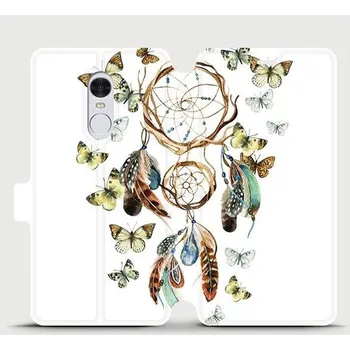 Pouzdro na mobilní telefon Flipové pouzdro Mobiwear - Xiaomi Redmi Note 4 Global - M001P Lapač a motýlci (Knížkové flip pouzdro, obal, kryt na mobil Xiaomi Redmi Note 4 Global - M001P Lapač a motýlci, materiál Umělá kůže + TPU - ochrana 360°, stojánek, silikonová vanička, magnetick