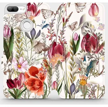 Pouzdro na mobilní telefon Flipové pouzdro Mobiwear - Honor 9 Lite - MP01S Rozkvetlá louka (Knížkové flip pouzdro, obal, kryt na mobil Honor 9 Lite - MP01S Rozkvetlá louka, materiál Umělá kůže + TPU - ochrana 360°, stojánek, silikonová vanička, magnetické zavírání)