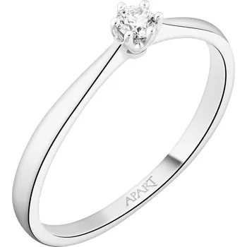 Prsten Prsten z bílého zlata s briliantem - 0,07 ct - ryzost 750 - 100.396