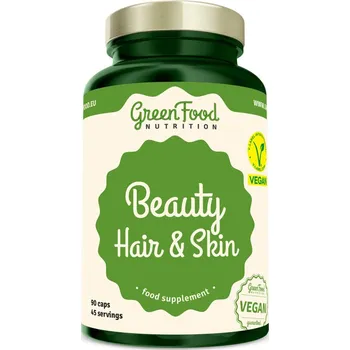 Přírodní produkt GreenFood Nutrition Beauty Hair & Skin 90 cps.