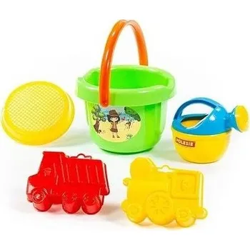 ostatní stavebnice Sada na písek č. 232: Kbelíček velký: Sítko: 2 formič /+1 ****