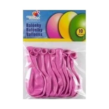 Bublifuk Balónek nafukovací - sada 10ks RŮŽOVÉ 26cm