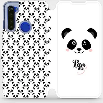 Pouzdro na mobilní telefon Flipové pouzdro Mobiwear - Xiaomi Redmi Note 8T - M030P Panda Amálka (Knížkové flip pouzdro, obal, kryt na mobil Xiaomi Redmi Note 8T - M030P Panda Amálka, materiál Umělá kůže + TPU - ochrana 360°, stojánek, silikonová vanička, magnetické zavírání)