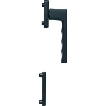 Dveřní kování Balkonové 1/2 dveřní kování Hoppe Toulon, vnitřní klika, černá matná