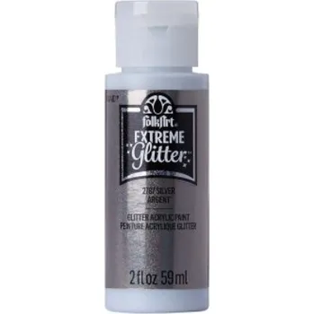 Speciální výtvarná barva FolkArt Extreme Glitter 58 ml Barva: Silver
