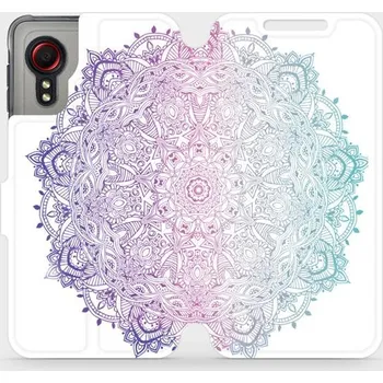 Pouzdro na mobilní telefon Flipové pouzdro Mobiwear - Samsung Galaxy Xcover 5 - M008S Mandala (Knížkové flip pouzdro, obal, kryt na mobil Samsung Galaxy Xcover 5 - M008S Mandala, materiál Umělá kůže + TPU - ochrana 360°, stojánek, silikonová vanička, magnetické zavírání)