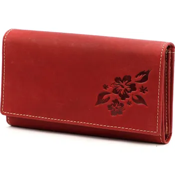 Peněženka Gregorio Velká dámská kožená peněženka červená GM196